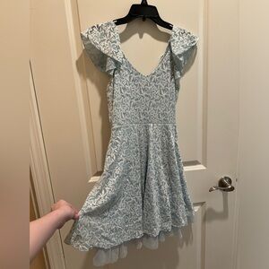 Disney Cinderella dress in light blue with lace ruffles